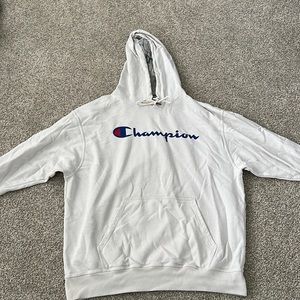 Champion White Hoodie